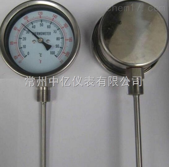 WSS-313徑(jing)向型雙金屬(shǔ)溫度計廠家(jia)